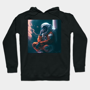 Astronaut thinking deep Hoodie